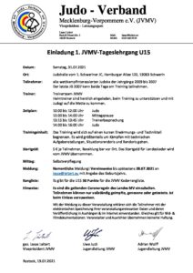 Ausbildungslehrgang für Trainer und Prüfer 1. Teil